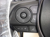 ステアリングスイッチ付き。前方から目を離すことなく操作することが可能です。