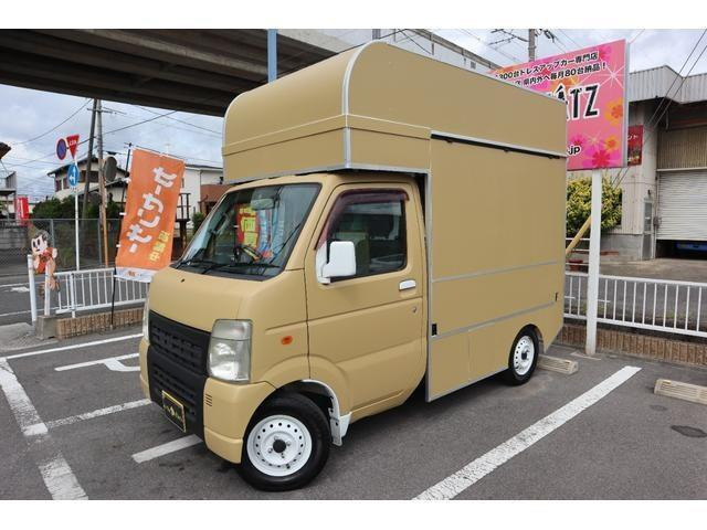 キャリイ  軽キッチンカー ベージュ全塗装 ルーフ脱