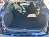 後席を全て倒して、荷物専用のスペースにした状態です。これなら長いものも積めますし、ご旅行や趣味に活用できますね。