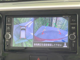 【アラウンドビューモニター】専用のカメラにより、上から見下ろしたような視点で360度クルマの周囲を確認することができます☆縦列駐車や幅寄せ時に活躍してくれます♪