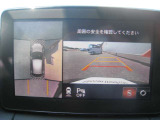 アラウンドビューモニター。上空から見下ろしているかのような映像を映し出して、駐車をスムースにアシストします。