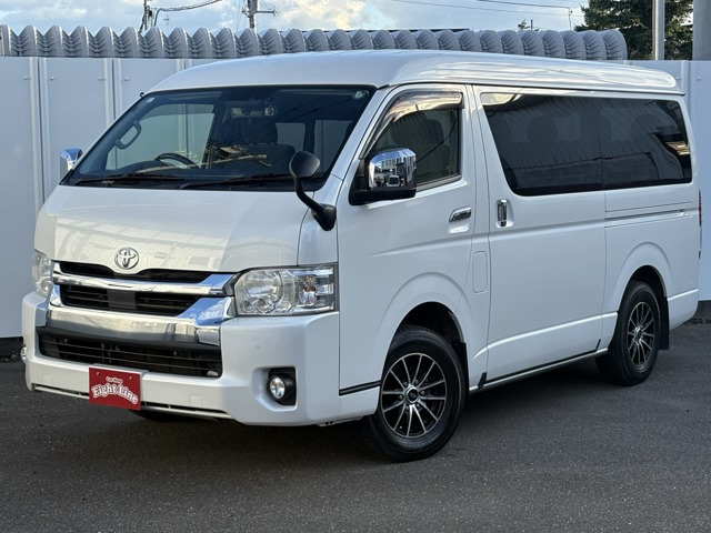 ハイエース 2.7 GL ロング ミドルルーフ 4WD デジタルインナーミラー 純正ナビ 全方位カ