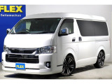 【厳選中古】ハイエースワゴン GL ガソリン2WD Aftermarketベッドキット バッドフェイスボンネット オーレンカウンタータイヤ 18インチアルミホイール Aftermarketリップ!