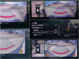 前後接近物センサーも同時に機能する360ビューモニター。前後ワイドビューで写真のように運転手から見えない歩道も映してくれます