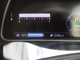 ほぼフル充電 エアコンOFFエコモードON時の航続可能距離です