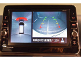 ★カーナビで見るバックモニターです!バックの際にはアラウンドビューモニターが付いているので車全体を見ることができるので簡単に駐車ができます