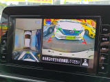 全方位カメラ装備、車庫入や狭い路地などは役に立ちます。
