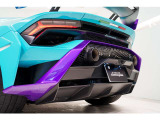 Rear diffuser in visible Carbon Fiber Matt