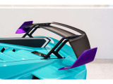 Rear Wing in Carbon Matt and Air Scoop in contrast color