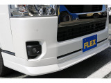 FLEX フロントスポイラー 純正バンパーとの調和を図ってボリュームアップしました♪