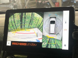 【パノラミックビューモニター】専用のカメラにより、上から見下ろしたような視点で360度クルマの周囲を確認することができます☆死角部分も確認しやすく、狭い場所での切り返しや駐車もスムーズに行えます。