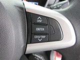 ステアリングスイッチ付き。前方から目を離すことなく操作することが可能なのでわき見運転の防止に!