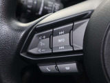 ステアリング左側にはオーディオコントロールスイッチを搭載。走行中でも簡単に音量の上げ下げ、曲の送り戻し、モードの切り替えが可能です。クイックに切り替えてお好みの音楽で楽しいドライブを!