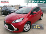 こちらの車両はご成約後に当社指定の新品タイヤ2本に交換いたします。 エモーショナルレッドのアクア入荷しました。