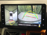 【パノラマモニター】専用のカメラにより、上から見下ろしたような視点で360度クルマの周囲を確認することができます☆死角部分も確認しやすく、狭い場所での切り返しや駐車もスムーズに行えます。