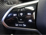◆クルーズコントロールにレーダーセンサーを組み合わせ、先行車を測定し設定されたスピードを上限に自動で加減速を行います。一定の車間距離を維持することで、長距離走行でのドライバーの疲労を低減させます。