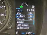 視認性の高いスピードメーターになっています。