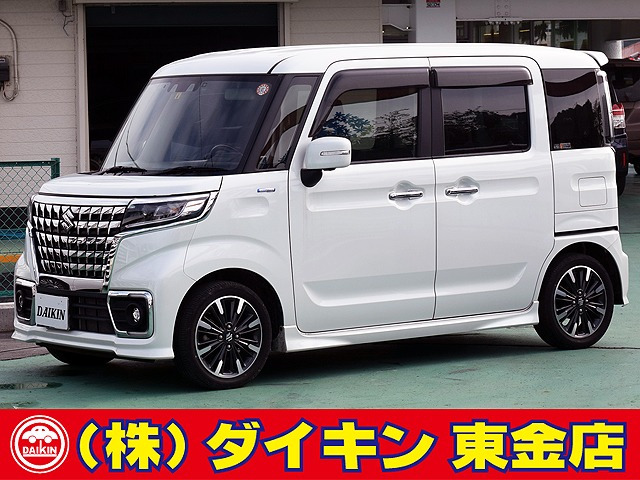 スペーシアカスタム ハイブリッド(HYBRID)  XSターボ SDナビTV 全方位モニター 両側...