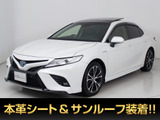 ★トヨタ カムリHV WSレザーパッケージ★★禁煙車★★★パノラマルーフ★HUD★プリクラッシュ★★セーフティセンス★レーダークルーズ★★クリアランスソナー★LEDヘッドライト★★メーカーオプションSDナビ★Bluetooth★