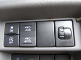 通常走行で使用する「2WD」に加え、路面状況に応じて2WDから4WDまで自動的に駆動力を制御する「4WD AUTO」、農地や山の未舗装路で力を発揮する「4WDLOCK」の3モードに切り替えられる電子制御式4WDを搭載。