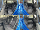 後席も広々で大人が4人乗っても余裕です。シートは6:4分割可倒式です。