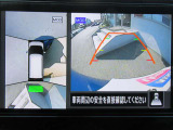 車の真上から見下ろしたような360度視界の良い『アラウンドビューモニター』です♪♪ 苦手な狭い駐車場、暗い所でも確認ができてとっても安心です♪♪