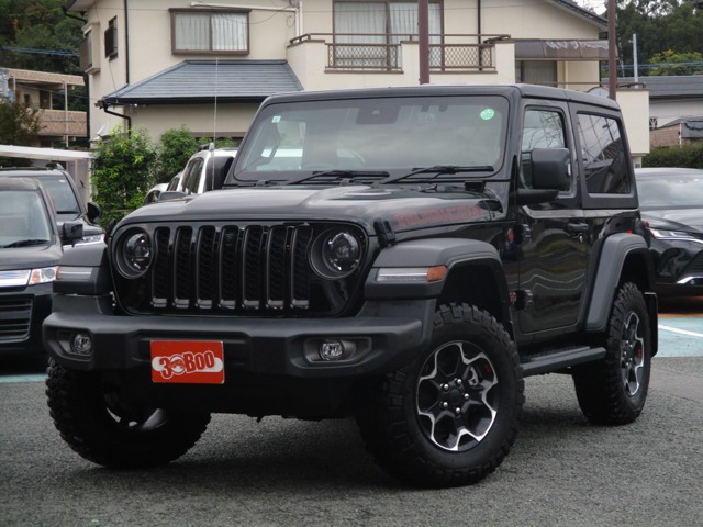 ラングラールビコン 4WD純正ナビ Carplay F/S/Bカメラ 黒革シート