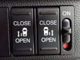運転席からもスライドドアをボタン操作でスピーディーに開閉できます!またスマートキーでも操作できるので便利です。