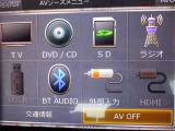 CDDVD再生、SDカード再生、AM、FMラジオ、Bluetooth装備しています♪
