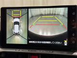 パノラミックビューモニターを装備。駐車場や交差点でクルマを真上から見るように周囲を確認できます。機能の詳細は販売店スタッフまでおたずねください。