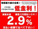 【低金利2.9%】地域最大級の在庫!パスカル/パスカルプラスの低金利!実質年率2.9%〜!最長120回払いOK!支払い総額で比べて下さい!