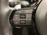 ステアリングにオーディオ操作スイッチが付いています。オーディオ画面に直接タッチしなくても操作が出来ますので、運転に集中できます。