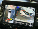 ナビ画面でもアラウンドビューモニターをご確認いただけます!さらに狭い場所に駐車するときに大きな画面で確認できるのは便利ですね!!