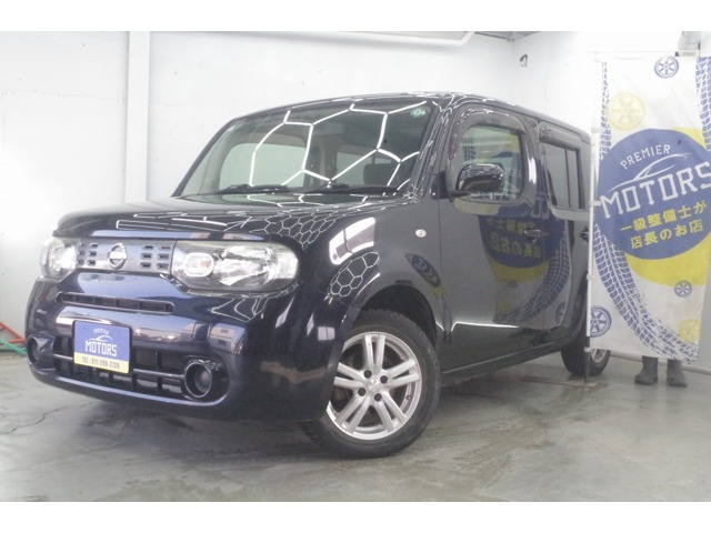 キューブ1.5 15X FOUR 4WD自社分割/10年保証/プッシュスタート/純正