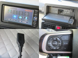 オーディオはAM・FMラジオ・CD・DVD・Bluetooth・SDカードが使えます。快適ドライブの強い味方です!