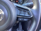 各種スイッチ操作の出来るステアリング。レーダークルーズコントロール付きで長距離の移動も楽になります☆