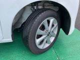 タイヤサイズは155/65R14純正アルミホイール付き!(夏タイヤ装着)冬タイヤ、ホイール注文も承っております☆