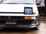 人気の3ドアハッチバック!白黒パンダのトレノフェイスが入庫!AE92後期4AGEエンジン公認済みとなり、AE86MT、AE111フライホイールに変更済。R134エアコンも装着済みとなります