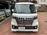 スズキ スペーシアカスタム ハイブリッド(HYBRID)  XSターボ  純正8インチナビ  フルセグTV