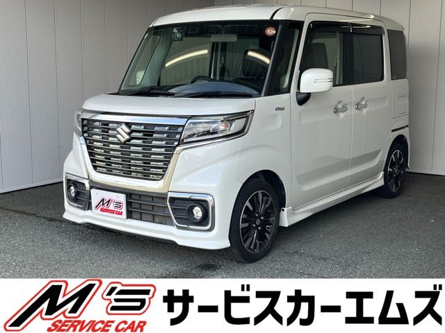 スペーシアカスタムハイブリッド(HYBRID) XS 4WD前後ドラレコ メモリーナビ フルセグTV ETC