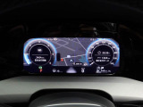 デジタルメータークラスター【Digital Cockpit Pro】付き車両。メーター内にナビゲーションが表示されます。