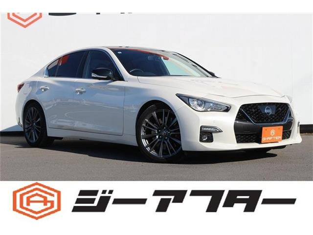 スカイライン3.0 400R禁煙車 黒革シート メーカーナビ BOSE