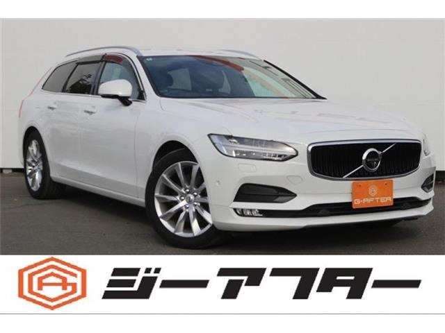 V90T5 モメンタム禁煙車 黒革シート 純正ナビ フルセグ