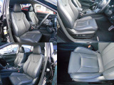 シートは高級感のあるブラックレザーシート!!フロントシートはホールド感がありロングドライブでも疲れにくい設計です!!前席は両席共にパワーシートなのでお好きなポジションに細かく設定可能です!!!