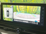 【アラウンドビューモニター】専用のカメラにより、上から見下ろしたような視点で360度クルマの周囲を確認することができます☆死角部分も確認しやすく、狭い場所での切り返しや駐車もスムーズに行えます。