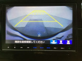 バックでの車庫入れも安心です! リアカメラが付いているバックモニター付のナビを装備しております。操作線もついており距離感も画面から確認できます。