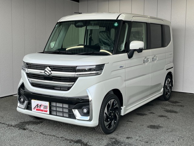 スペーシアカスタムハイブリッド(HYBRID)  XS 4WD届出済未使用車 シートヒーター USB充電