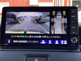 便利な3ビュー切り替え、ガイド線表示付きのバックカメラです。後退時、後方の視界をサポートします