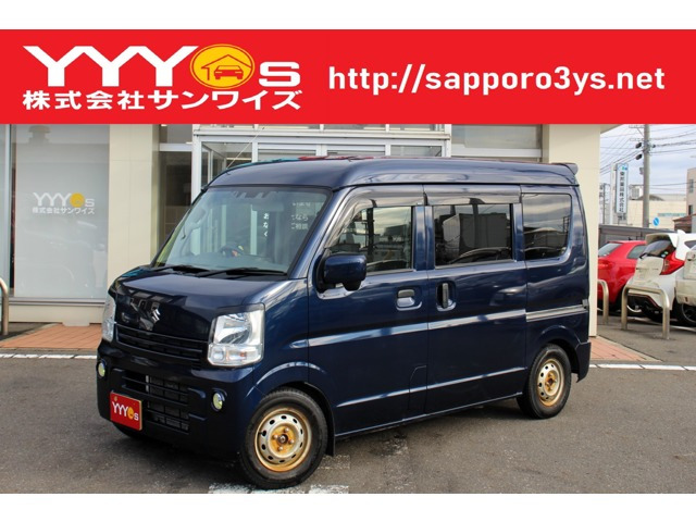 エブリイPC リミテッド ハイルーフ 5AGS車 4WDユーザー買取直販・衝突軽減機能デュアルカ