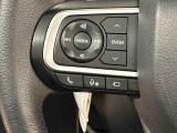ナビゲーションやオーディオなどを取り付けた場合にはその操作がハンドルの手元でできるステアリングスイッチが付いてます